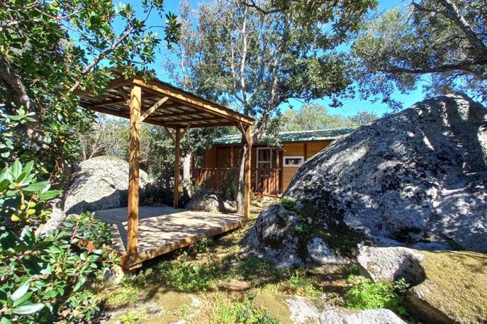 Campingplatz Kevano Plage, 4-Sterne Pianottoli Caldarello Der Park