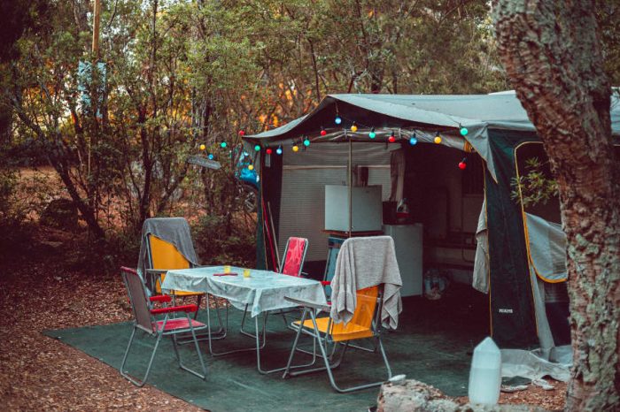 Campingplatz Santa Lucia 3 Sterne Porto-Vecchio Wohnwagen