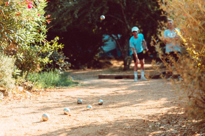 Campingplatz Santa Lucia 3 Sterne Porto-Vecchio Petanque-Ecke