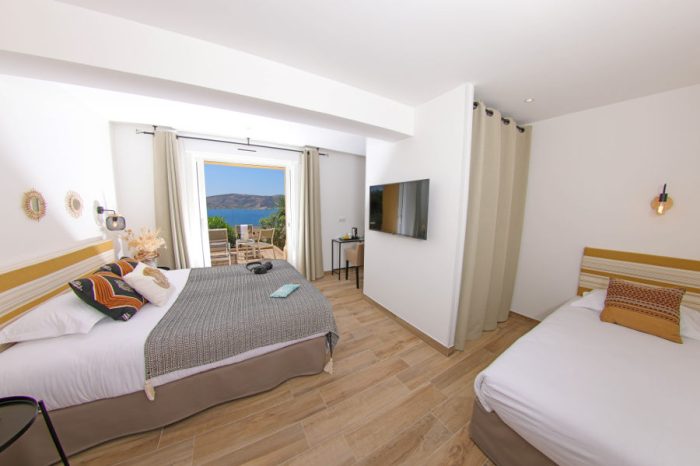 3-Sterne Hotel Calvi Le Saint Erasme Dreifachzimmer Panorama